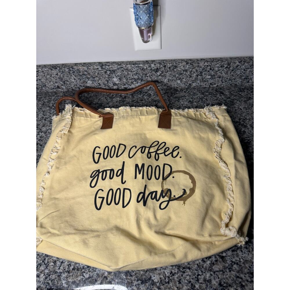 "Good Coffee, Good Mood, Good Day" Tote Bag